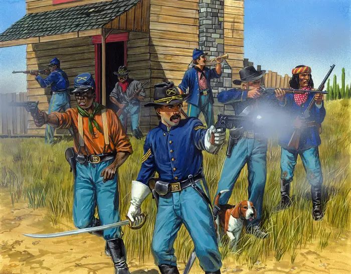 US Cavalry/Buffalo Soldiers Plastic Box Set