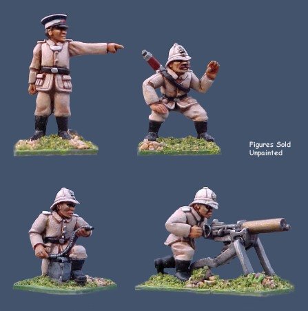 German Seebataillon Maxim Gun Crew