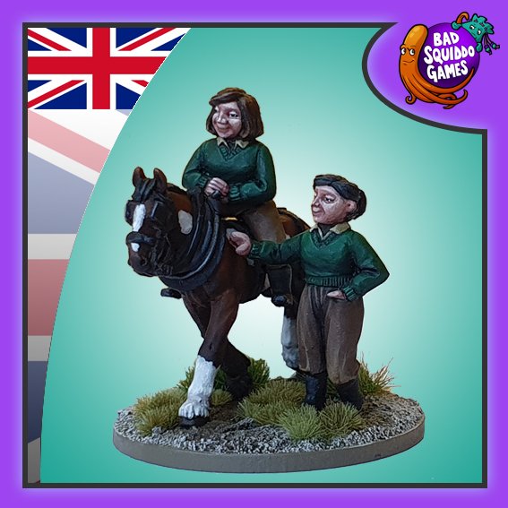 Land Army - Horse Rider & Lead