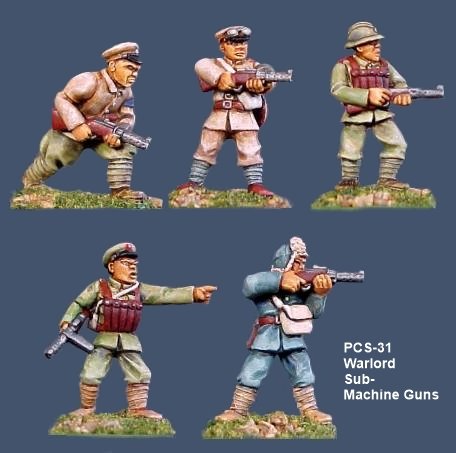 Warlord Soldiers w/Sub Machine Guns