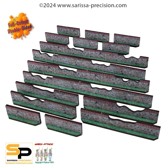 Wall Set - Low Stone Damaged