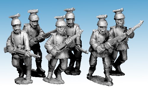 Dismounted German Uhlans