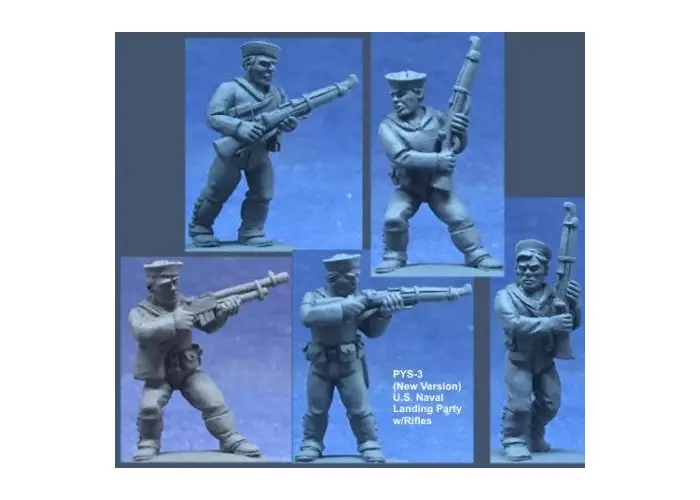 U.S. Gunboat Shore Party w/Rifles
