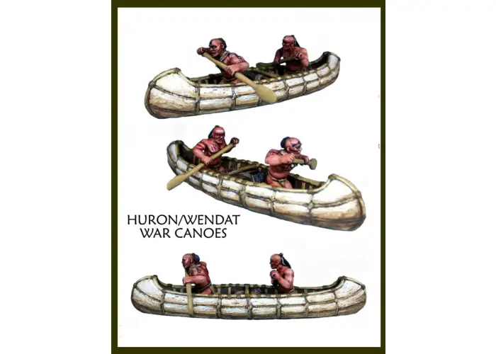 Huron/Wendat War Party Canoes