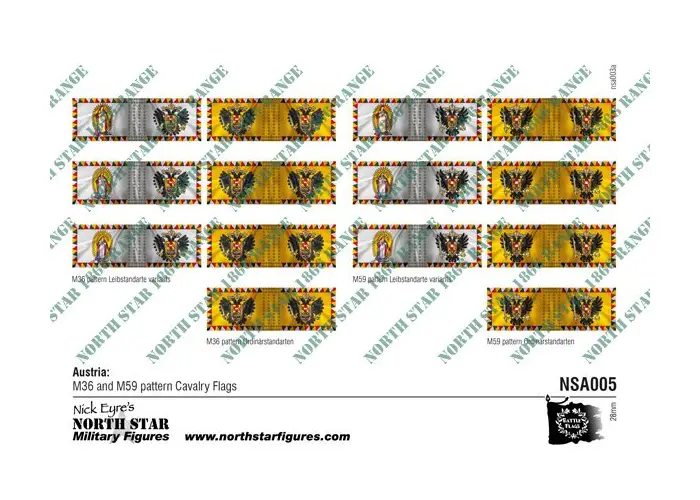 Austria: M36 & M59 pattern Cavalry Flags