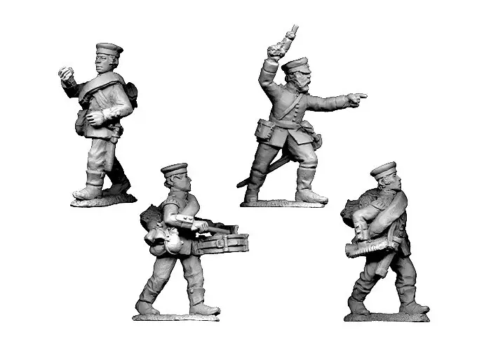 Prussian Skirmisher Command in Feldmutze