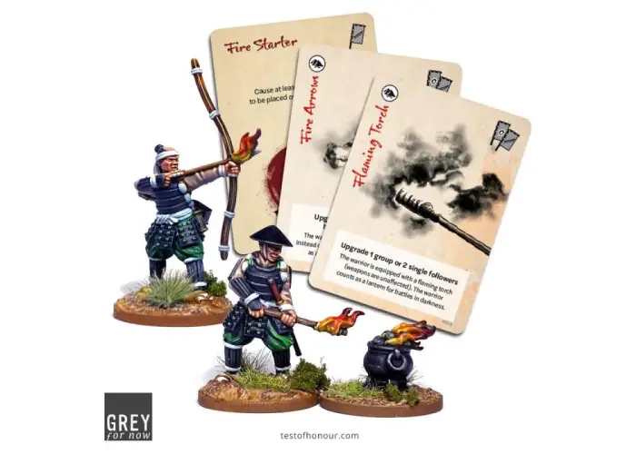 Ashigaru with Fire Arrows and Flaming Torch