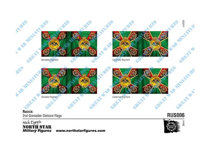Russia: 2nd Grenadier Division Flags