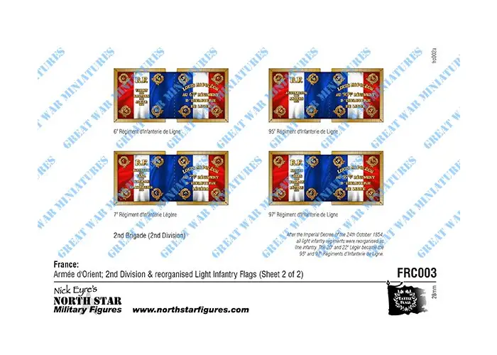 France: 2nd Division Flags (Sheet 2)
