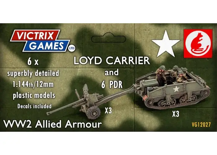 12mm British Loyd Carrier and 6pdr plus crews