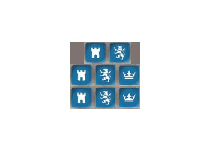 Medieval Dice - Blue 