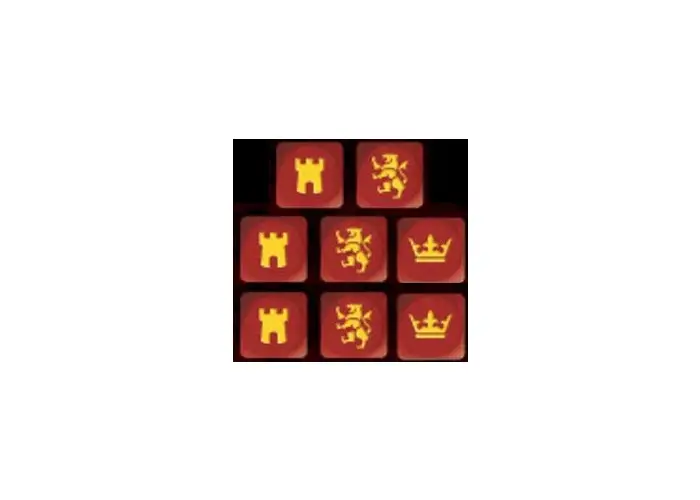 Medieval Dice - Red 