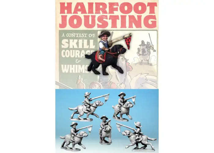Hairfoot Jouster riding a Dog.
