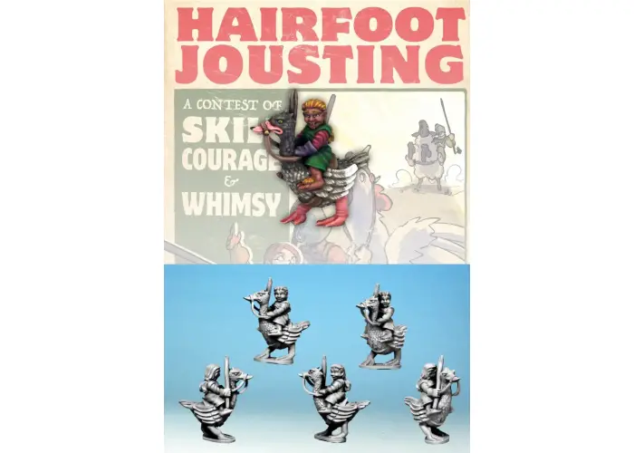 Hairfoot Jouster riding a Goose.