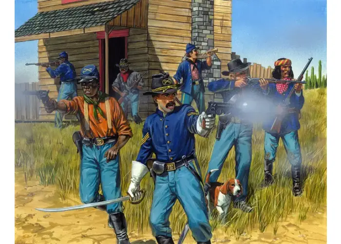 US Cavalry/Buffalo Soldiers Plastic Box Set