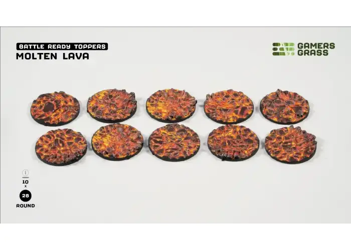 Molten Lava – Round 28mm (x10)