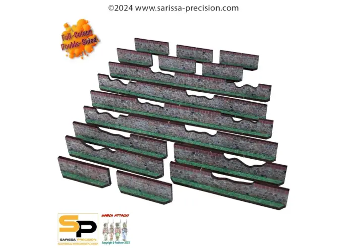 Wall Set - Low Stone Damaged
