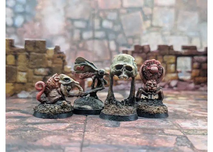Pest Pack: Sun Rot Monster Pack, Set of Four Metal Miniature