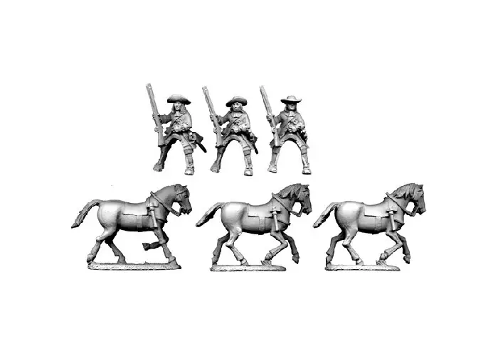 Mounted Dragoons in Hat