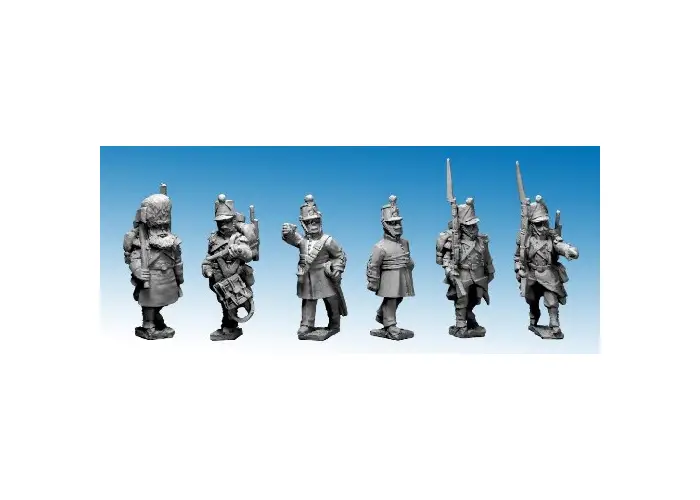 French Line Infantry Command in Shakos