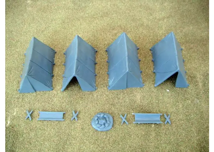 Ridge Tents (4 tents, 1 camp fire, 2 stretchers/beds)